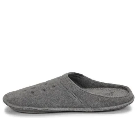 Klasyczne kapcie codzienne z grubą podeszwą, zapewniające ciepło, unisex, szare