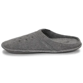 Klasyczne kapcie codzienne z grubą podeszwą, zapewniające ciepło, unisex, szare