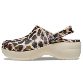Klasyczne klapki na platformie „Leopard”