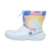 Klasyczne, ocieplane botki Neo Puff „Tie-Dye Mineral Blue”