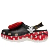 Klasyczne Platform Clog Crocs x Minnie Mouse „Czarny, czerwony, biały”