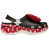 Klasyczne Platform Clog Crocs x Minnie Mouse „Czarny, czerwony, biały”