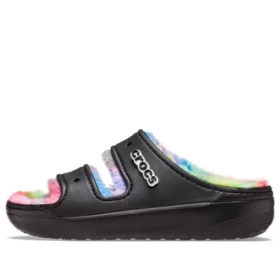 Klasyczne sandały Cozzzy barwione natryskowo „Black Multi”