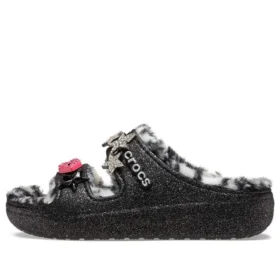 Klasyczne sandały Cozzzy Disco Glitter „Black”