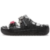 Klasyczne sandały Cozzzy Disco Glitter „Black”