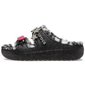 Klasyczne sandały Cozzzy Disco Glitter „Black”