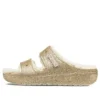 Klasyczne sandały Cozzzy Glitter „Multi Gold”