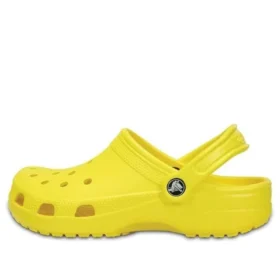 Klasyczne sandały Crocs Beach unisex w jaskrawożółtym kolorze