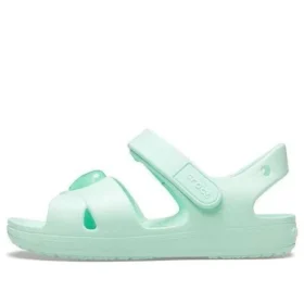 Klasyczne sandały z krzyżującymi się paskami „Mint Green”