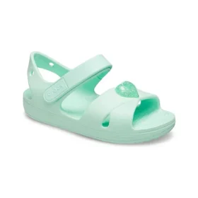 Klasyczne sandały z krzyżującymi się paskami „Mint Green”