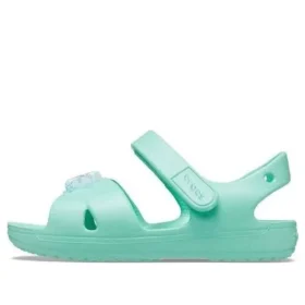 Klasyczne sandały z krzyżującymi się paskami „Turquoise”