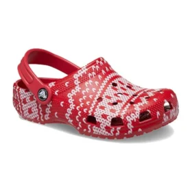 Klasyczne świąteczne chodaki w stylu swetra „Red White”