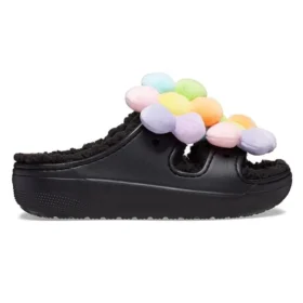 Klasyczne, wygodne chodaki Daisy „Black Multi”