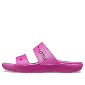 Klasyczne, wygodne sandały unisex w kolorze fioletowo-czerwonym