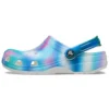 Kolorowe sandały plażowe Crocs unisex wielokolorowe z białymi akcentami
