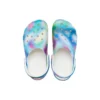 Kolorowe sandały plażowe Crocs unisex wielokolorowe z białymi akcentami