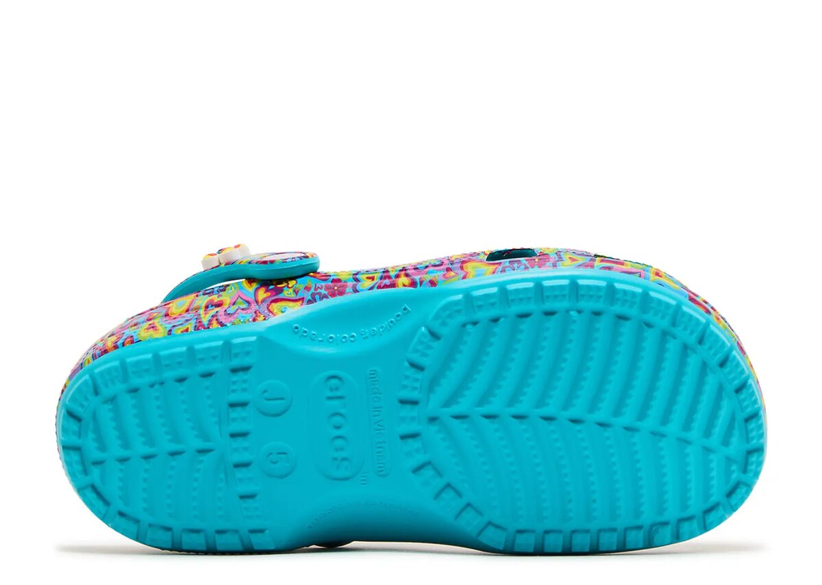 Lisa Frank x Classic Clog Kids „Digital Aqua Multi Hearts” Lisa Frank x Classic Clog Kids „Digital Aqua Multi Hearts”