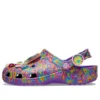 Lisa Frank x Classic Clog „Neon Purple Multi Hearts”