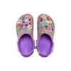 Lisa Frank x Classic Clog „Neon Purple Multi Hearts”