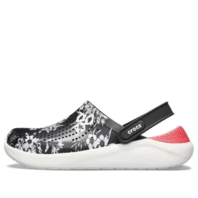 Lite Ride Hyper Floral Chodaki „Black White Red”