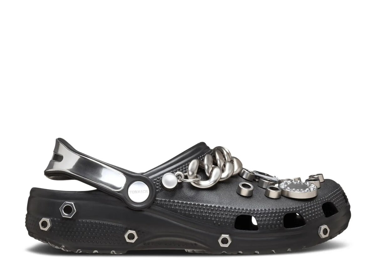 Louane x Classic Clog „Black Metallic Silver Chain” Louane x Classic Clog „Black Metallic Silver Chain”
