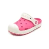 Małe sportowe sandały Crocs Outdoor na płaskim obcasie w kolorze różowym