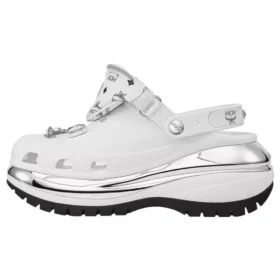 Mega Crush Clog „White Silver”