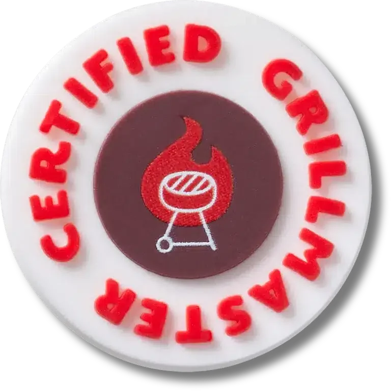 Odznaka certyfikowanego mistrza grillowania – przypinki Jibbitz™ Odznaka certyfikowanego mistrza grillowania – przypinki Jibbitz™