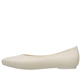 Płaskie buty Brooklyn z zaostrzonym czubkiem „Cream White”