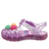 Płaskie sandały Isabella Glitter „Purple Pink”