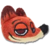 Pluszowa przypinka do butów Nick Wilde z filmu „Zootopia 2” Pluszowa przypinka do butów Nick Wilde z filmu „Zootopia 2”