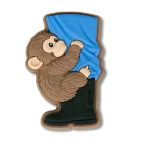 Przypinki do butów Jibbitz „Punch the Monkey & Zookeeper”