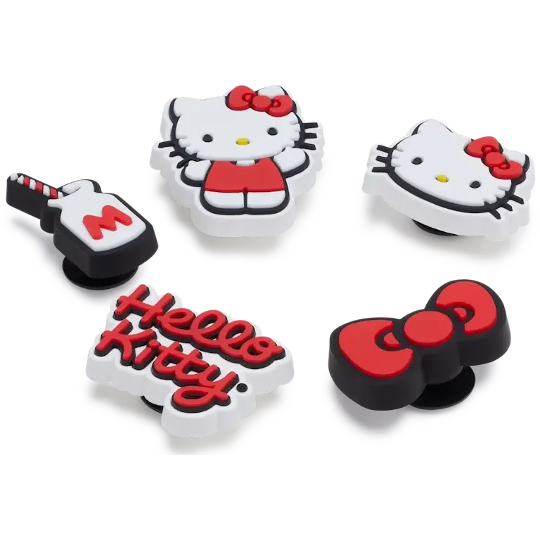 Przypinki Hello Kitty, zestaw 5 sztuk Jibbitz™ Przypinki Hello Kitty, zestaw 5 sztuk Jibbitz™