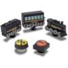 Przypinki Jibbitz™ „3D Train” – zestaw 5 sztuk