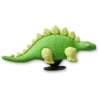 Przypinki Jibbitz™ 3D – zielony dinozaur z łuskami Przypinki Jibbitz™ 3D – zielony dinozaur z łuskami