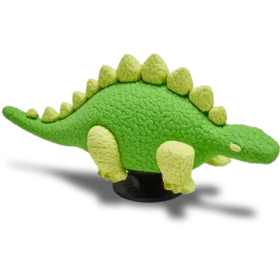 Przypinki Jibbitz™ 3D – zielony dinozaur z łuskami