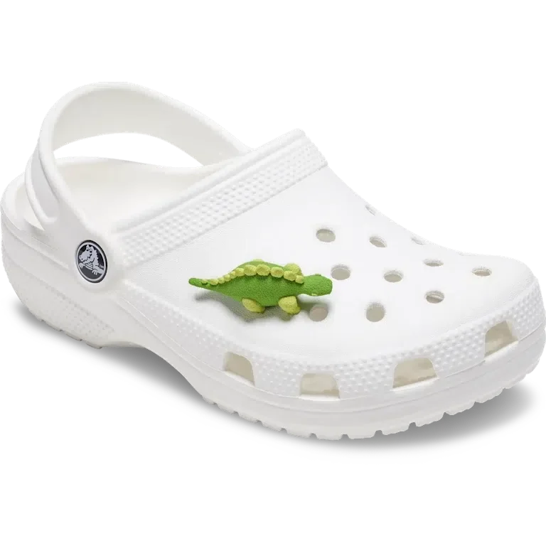 Przypinki Jibbitz™ 3D – zielony dinozaur z łuskami Przypinki Jibbitz™ 3D – zielony dinozaur z łuskami