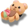 Przypinki Jibbitz™ „Cutie Beach Bear”