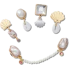 Przypinki Jibbitz „Elevated Pearl” – zestaw 5 sztuk
