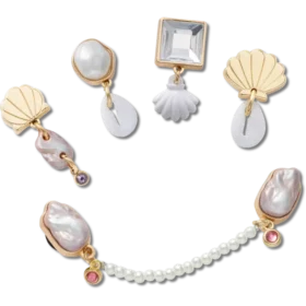 Przypinki Jibbitz „Elevated Pearl” – zestaw 5 sztuk