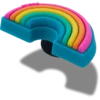 Przypinki Jibbitz™ „Kolory tęczy”