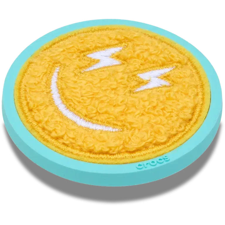 Przypinki Jibbitz „Mega Chenille Happy Face” Przypinki Jibbitz „Mega Chenille Happy Face”