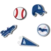 Przypinki Jibbitz™ MLB Los Angeles Dodgers, zestaw 5 sztuk