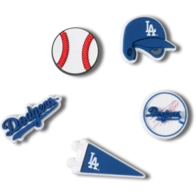 Przypinki Jibbitz™ MLB Los Angeles Dodgers, zestaw 5 sztuk