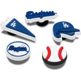 Przypinki Jibbitz™ MLB Los Angeles Dodgers, zestaw 5 sztuk