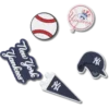 Przypinki Jibbitz™ MLB New York Yankees – zestaw 5 sztuk