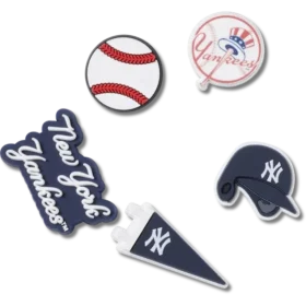 Przypinki Jibbitz™ MLB New York Yankees – zestaw 5 sztuk