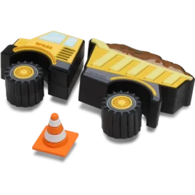 Przypinki Jibbitz™ „Myo Construction Truck” (pakiet 5 sztuk)