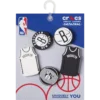 Przypinki Jibbitz™ NBA Brooklyn Nets – zestaw 5 sztuk Przypinki Jibbitz™ NBA Brooklyn Nets – zestaw 5 sztuk