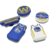 Przypinki Jibbitz™ NBA Golden State Warriors – zestaw 5 sztuk Przypinki Jibbitz™ NBA Golden State Warriors – zestaw 5 sztuk